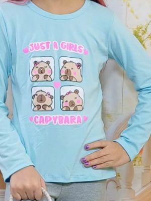 Blusinha Manga Longa Capivara