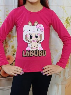 Blusinha Labubu Manga Longa