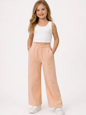 Calça Wide Leg Moletom