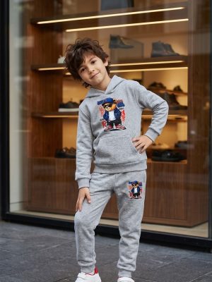 Grade Conjunto Moletom Urso